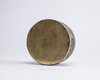 A Chinese bronze 'Immortals' round box and cover