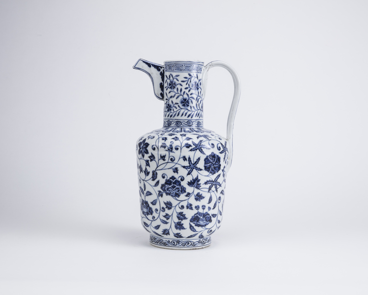 A Chinese blue and white 'Islamic market' ewer