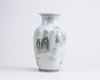 A Chinese famille verte 'landscape' vase