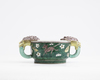 A famille verte biscuit censer-shaped brush washer, xi