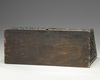 An Islamic lacquer wooden desk letterbox