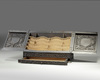 An Islamic lacquer wooden desk letterbox