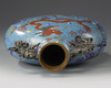A Chinese cloisonné enamel 'dragon' moonflask