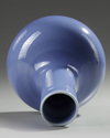 A Chinese blue-glazed bottle vase