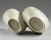 A Chinese crackle glazed 'inscribed' conjoined bottle vase